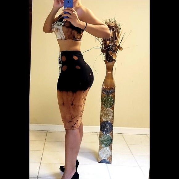 Fashion Nova Skirts Fashion Nova Two Piece Skirt Set Size M Poshmark